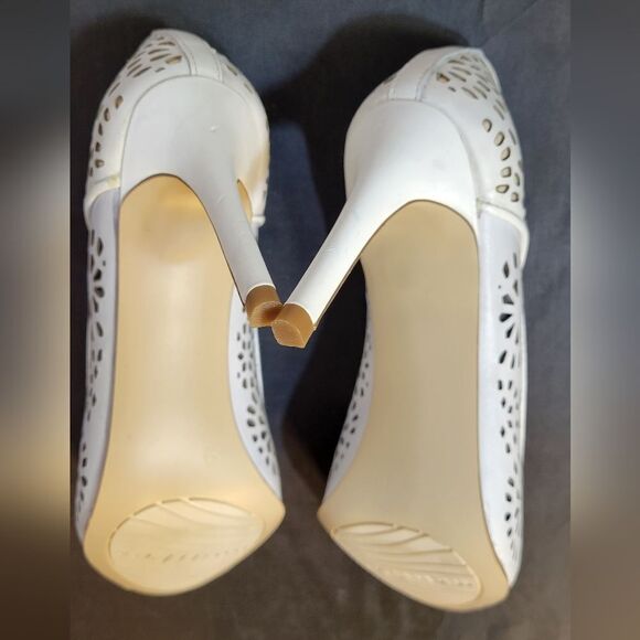 BRAND NEW MARIPE HIGH HEEL STILETTOS PEEP TOE LEATHER SLIP-ON CUTOUT DESIGN SHOE - Picture 13 of 15